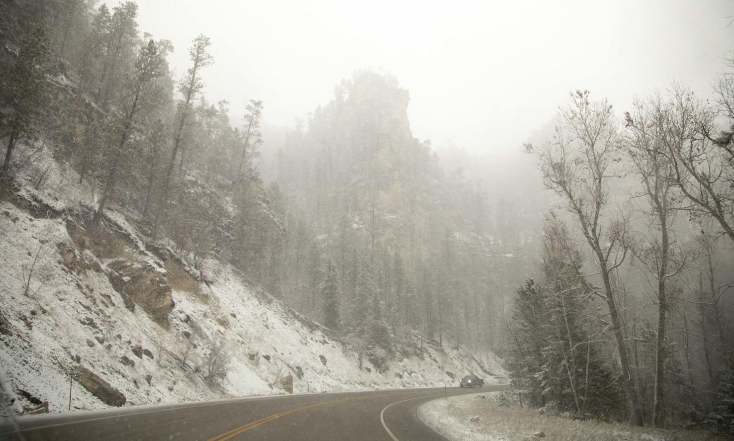 PHOTOS Snow falls on Spearfish Canyon and Rapid City