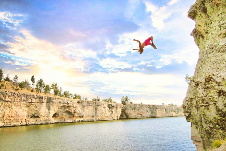 HEADER IMAGE Cliff diving CREDIT Shawna Reichert-Platte County Lodging Tax and Tourism Joint Powers Board.jpg
