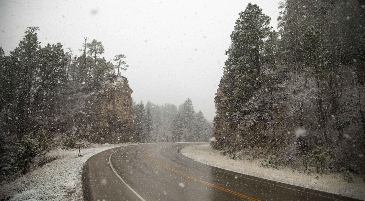 PHOTOS Snow falls on Spearfish Canyon and Rapid City