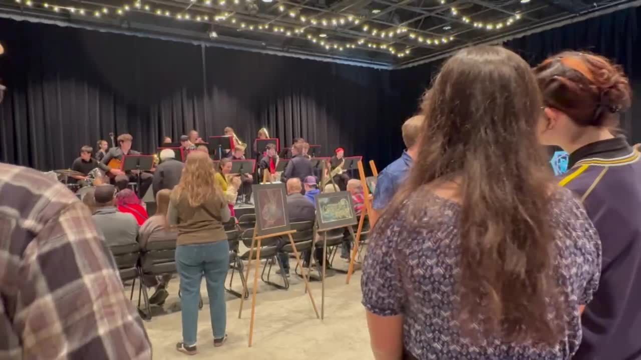 Student art auction at the Dahl Arts Center raises money for meal debt