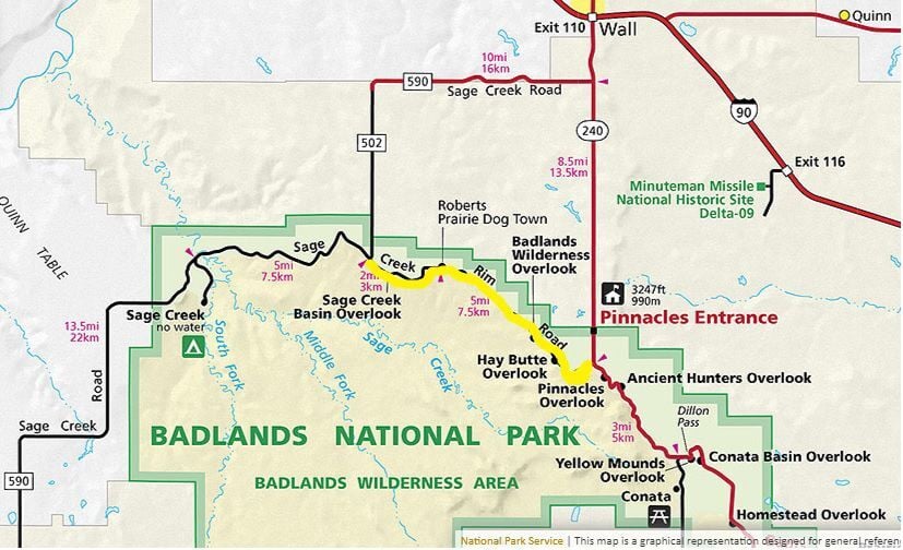 Scenic Badlands road closed due to 300-feet long landslide | Local ...