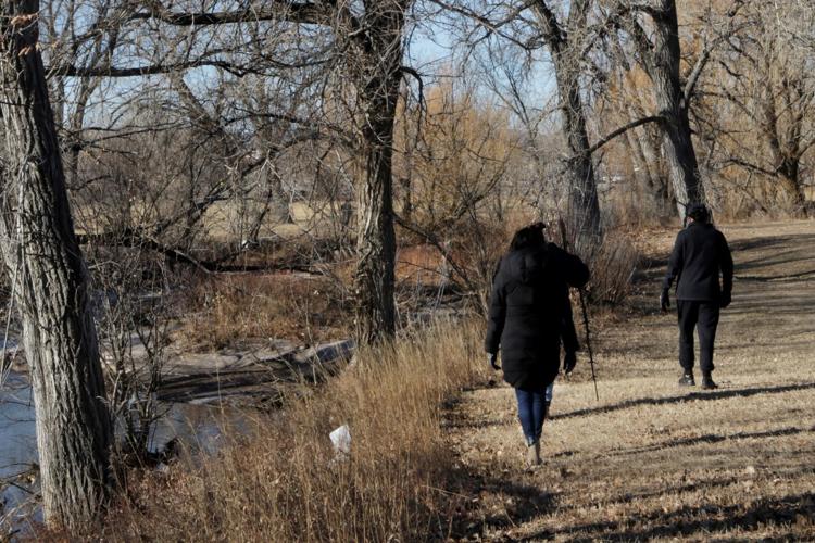 Searchers along Rapid Creek