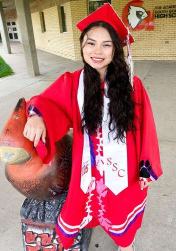Tiala Luong indigenous graduation regalia