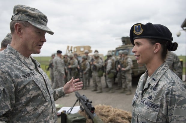 Joint Chiefs commander Dempsey visits Minot AFB