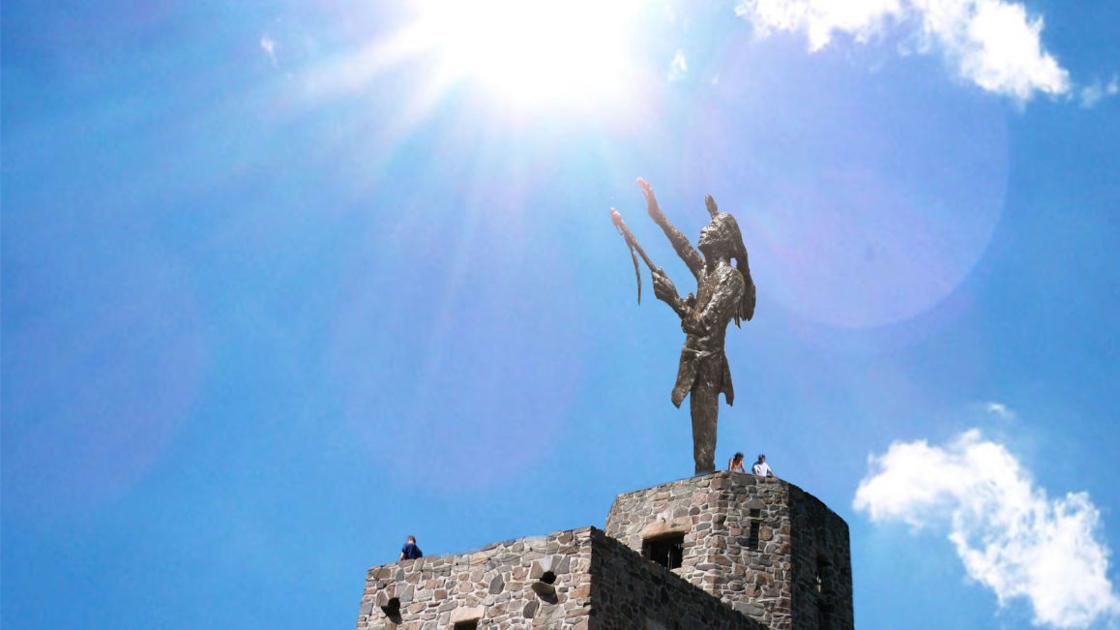 Black Elk Statue On Background Rapidcityjournal Com