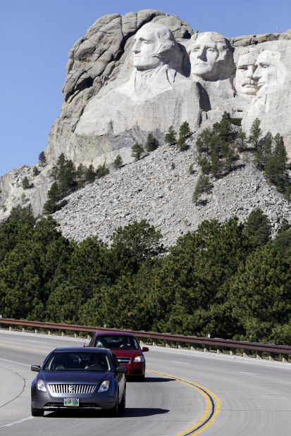 They ask you how to get to Mount Rushmore