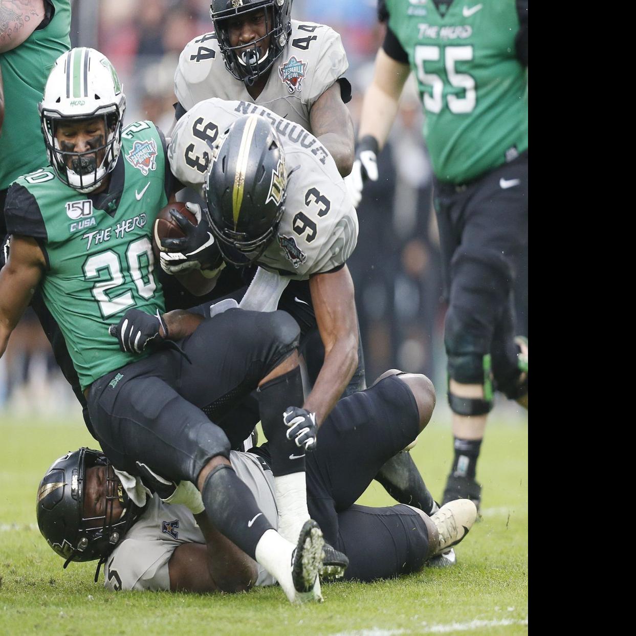 Ucf Gets 10th Win Beating Marshall 48 25 In Gasparilla Bowl