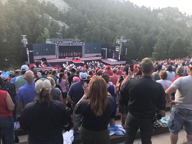 Update: President Trump arrives at Mount Rushmore