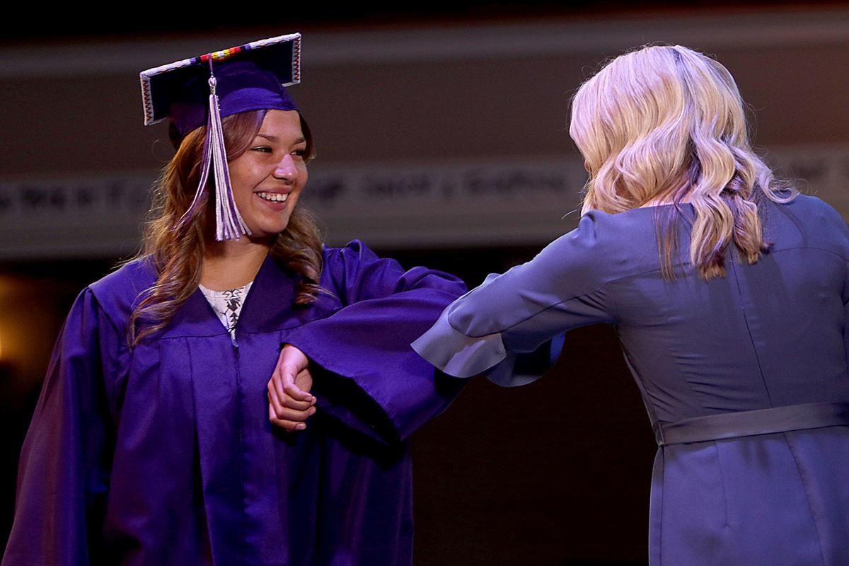 Rapid City High School students film virtual graduation