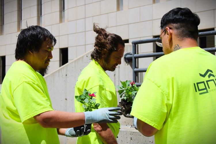 Pennington County Jail gardening 9