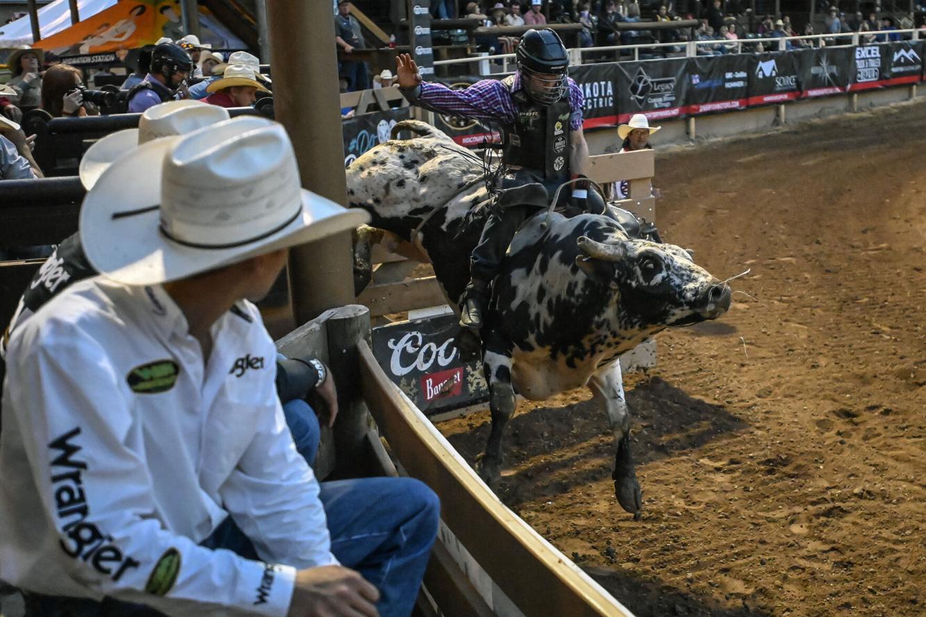 PHOTOS Deadwood PBR first night of competition at the Days of 76 Rodeo Grounds
