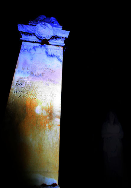 Ghostly cemetery