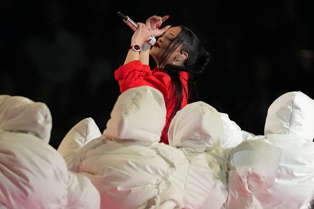 Rihanna delivers soaring Super Bowl halftime performance