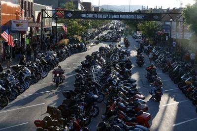 Overhead view of Sturgis Main Street