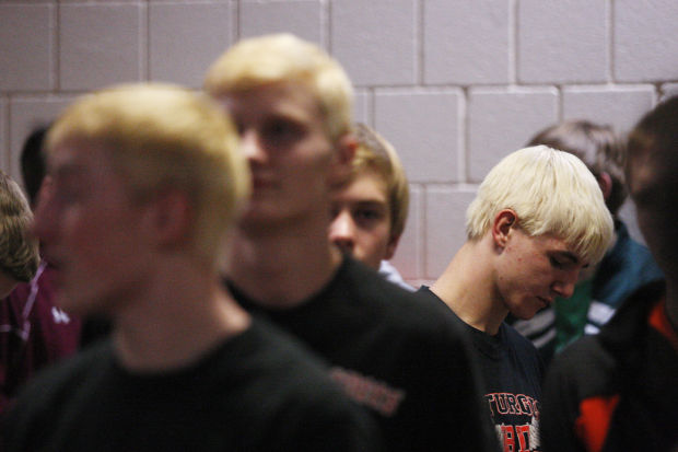 Sturgis Wrestlers Have A Blonde Moment To Honor One Of Their Own