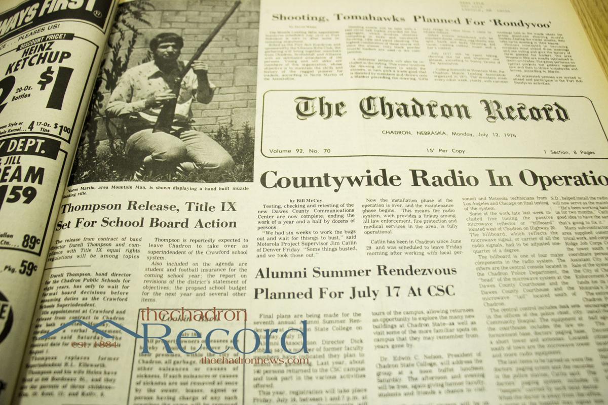 From the Archives July 12, 1976 The Chadron Record Chadron