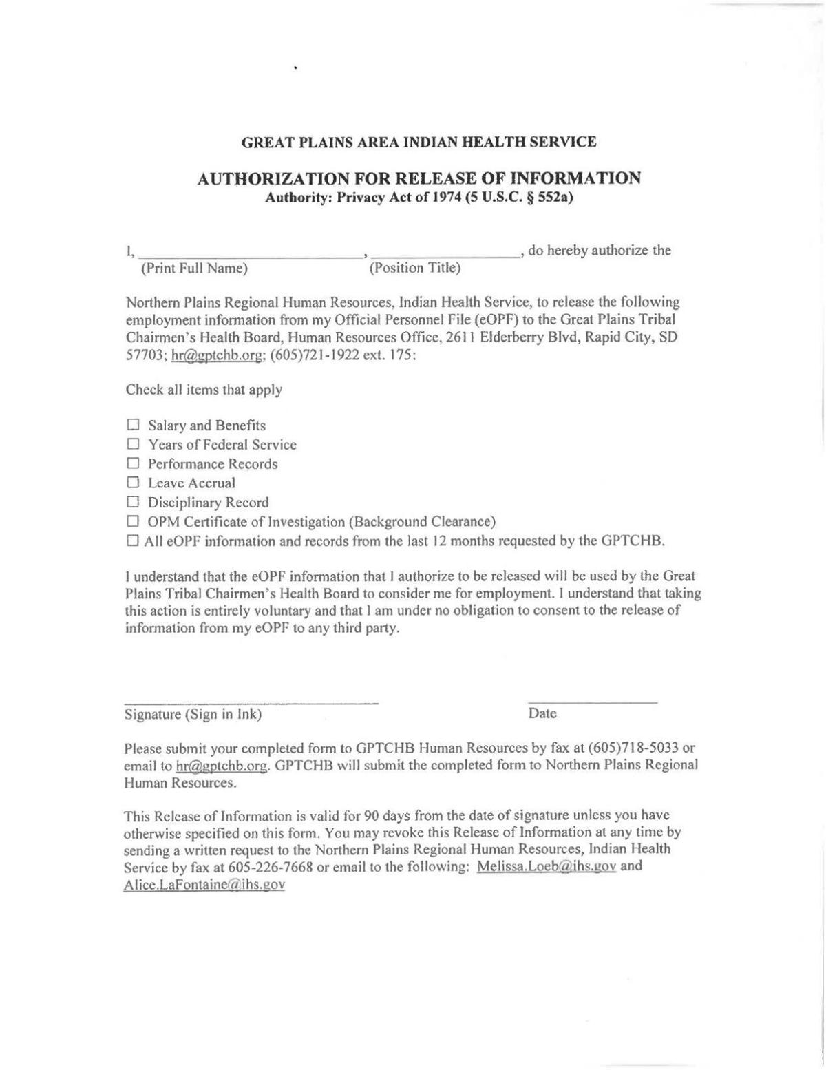 authorization for release of information authorization for release of information