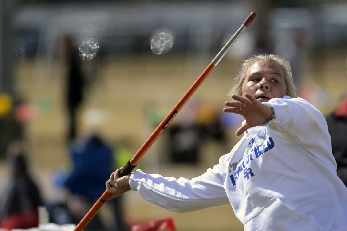 Stevens’ Brynn Nelson is setting the mark for South Dakota javelin throwers