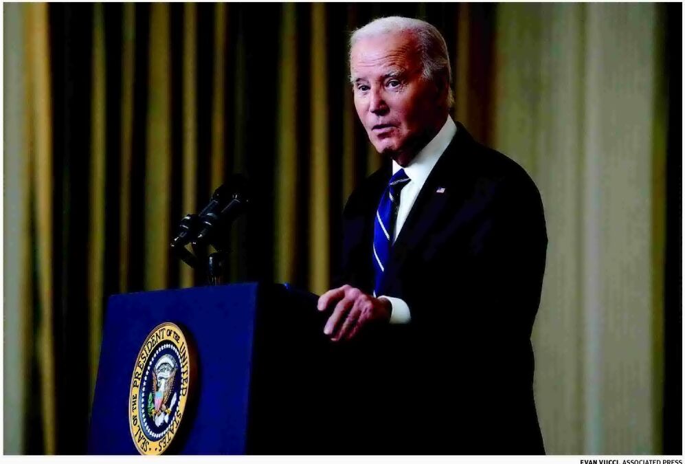 BIDEN CONFIRMS AMERICANS AMONG HOSTAGES