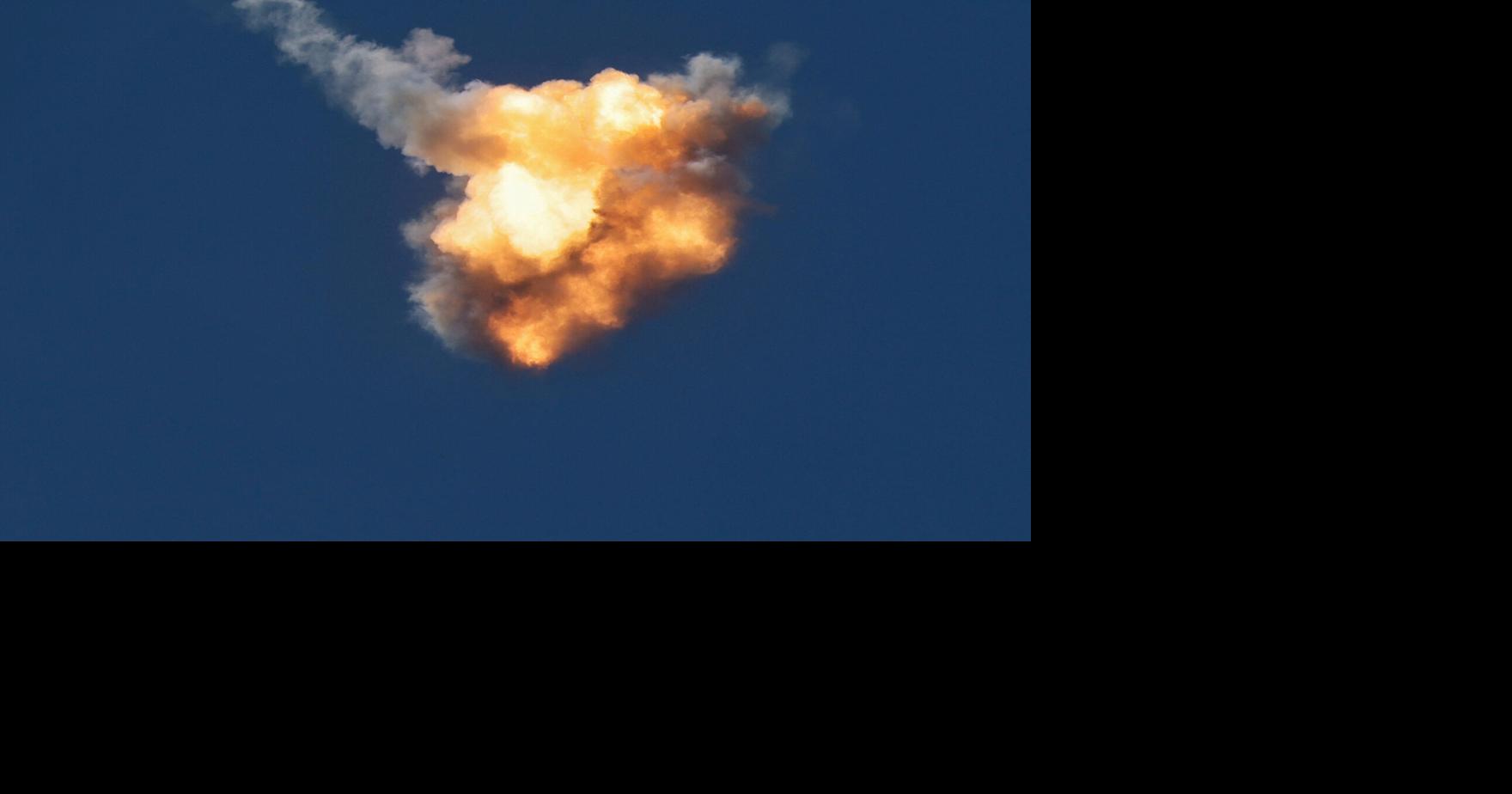 Projectile is intercepted over Lebanon, as seen from northern Israel