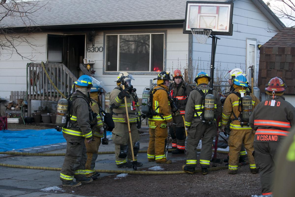 House fire in Black Hawk Photos