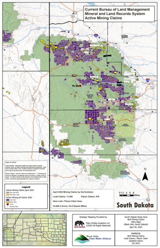 BHCWA Updated Mining Claims Map, April 2023