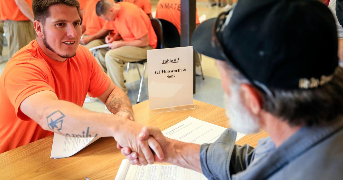 Inmate Job Interview First inmate job fair held at Rapid City prison