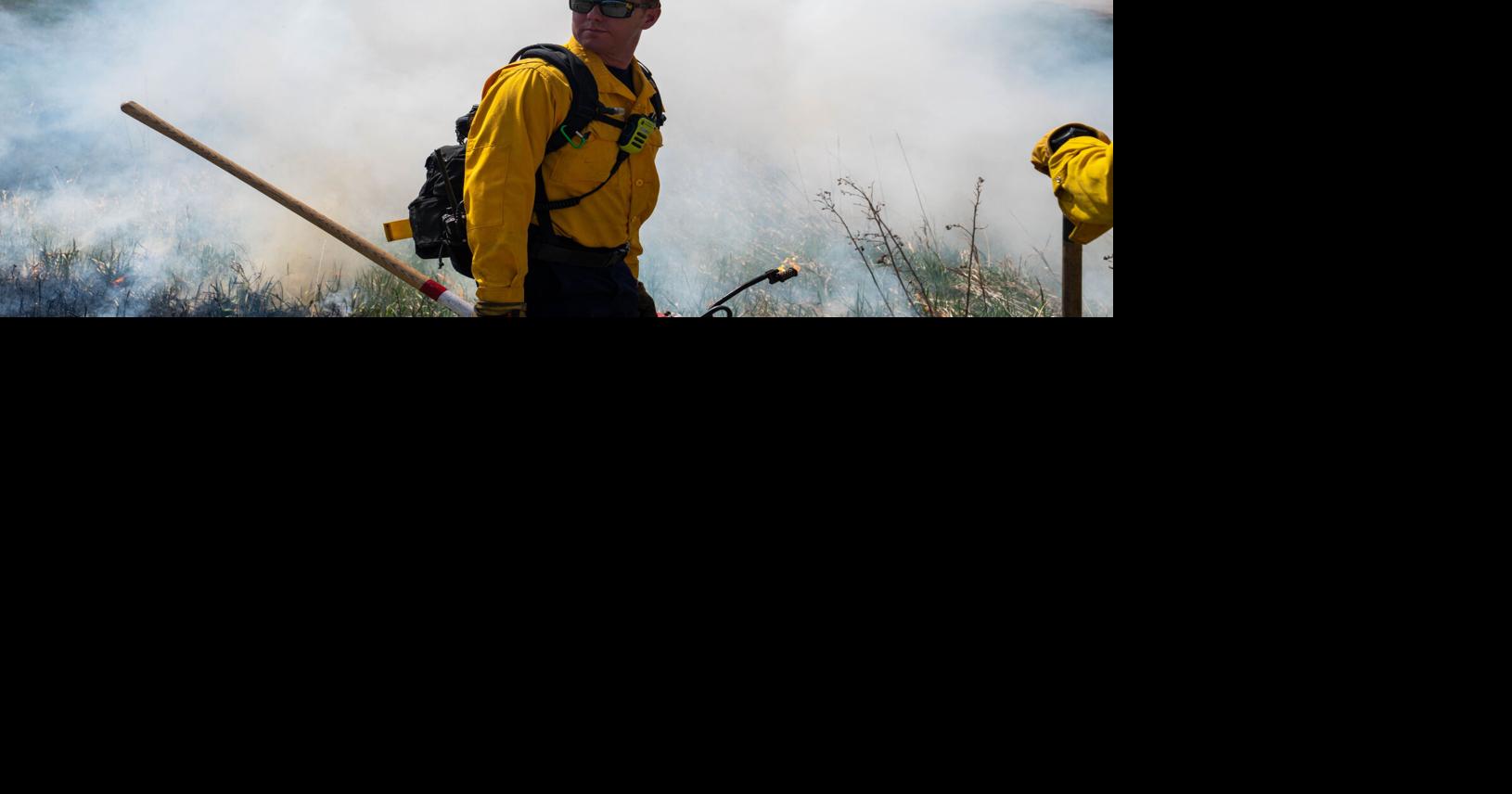 PHOTOS: Rapid City Fire conducts controlled burn at Vickie Powers Park