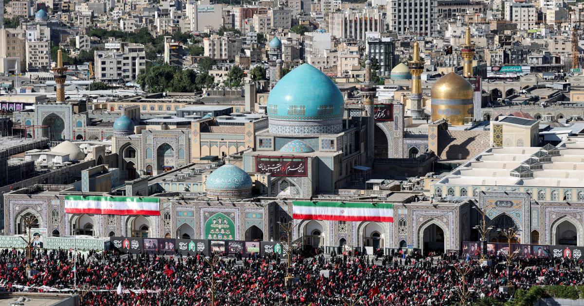 Burial of Iran's late Supreme Leader Ayatollah Ali Khamenei in Mashhad
