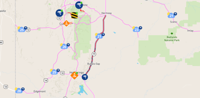 Highway 79 blocked