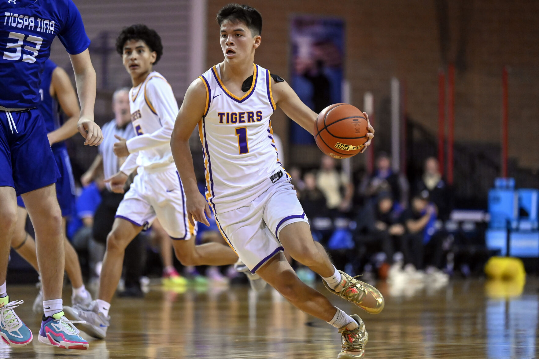 White River boys basketball team outlasts Tiospa Zina in 59-46 victory, Nicolas Marshall leads Tigers with 24 points