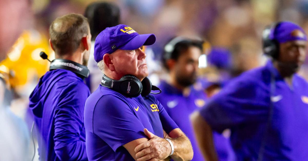 Tigers Head Coach Brian Kelly, LSU Tigers take on the Southeastern Louisiana. Sept 20, 2025; Baton Rouge, Louisiana, USA; at Tiger Stadium.
