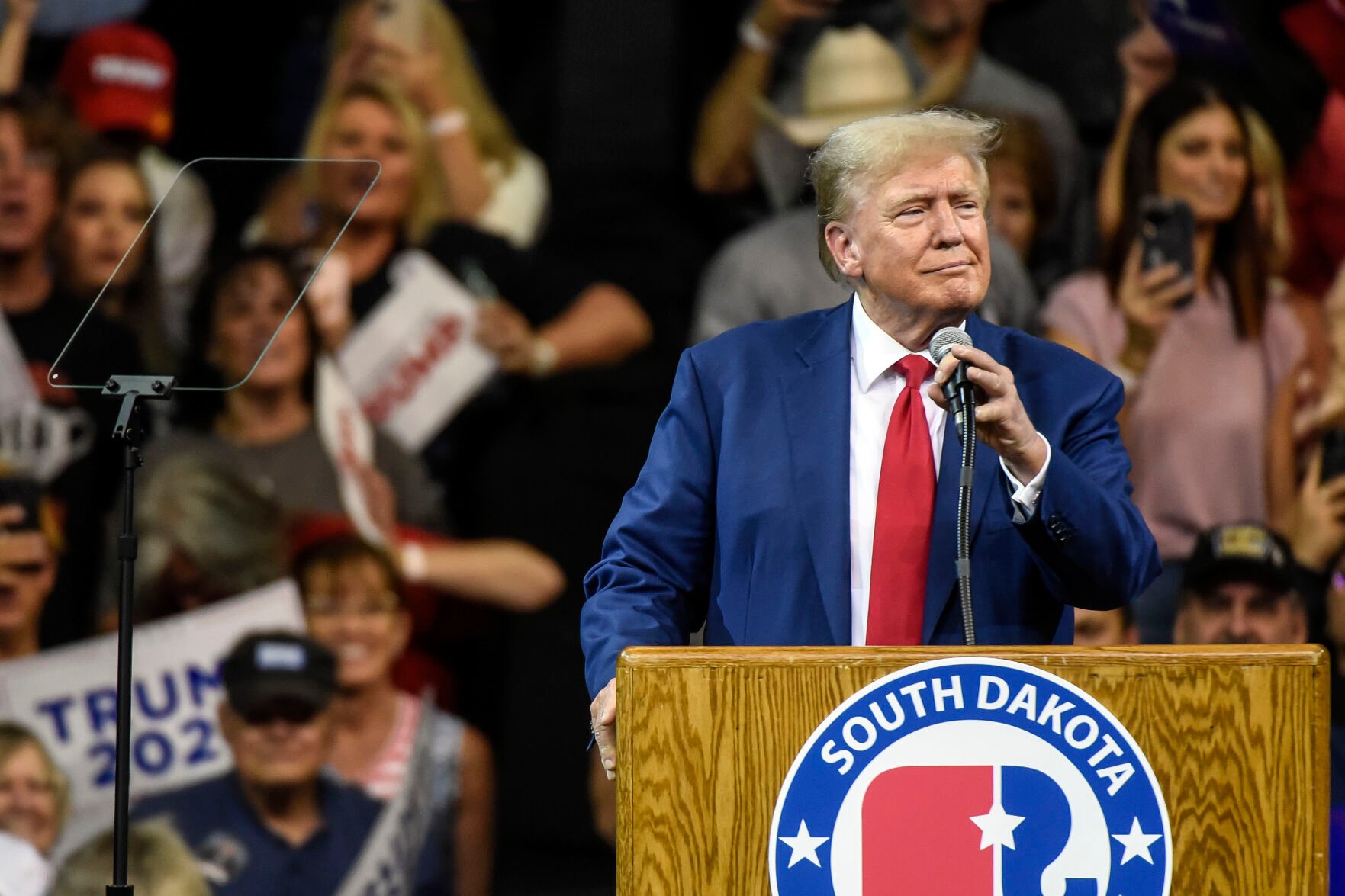 Donald Trump Headlines South Dakota Rally With Kristi Noem