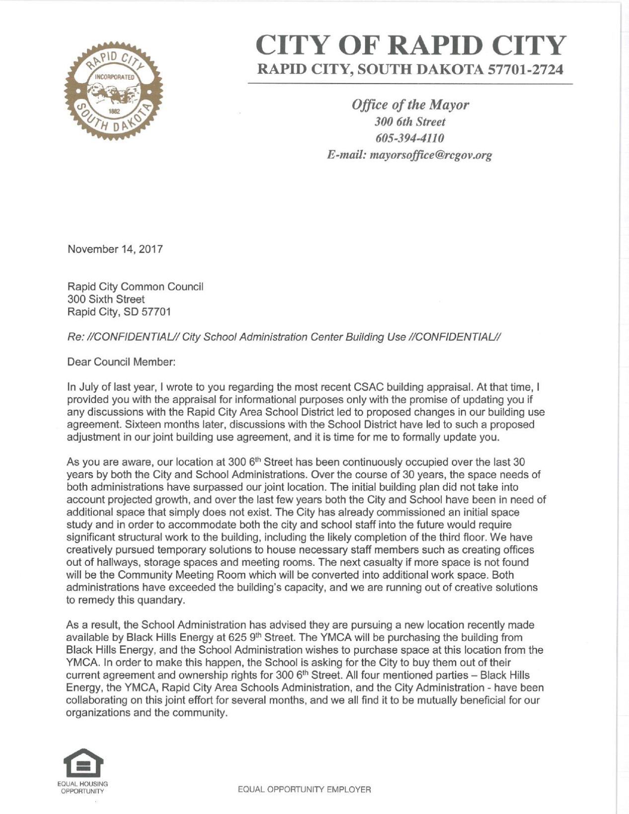 Mayor Allender Letter To City Council About CSAC Building   5a14a22b761db.preview 