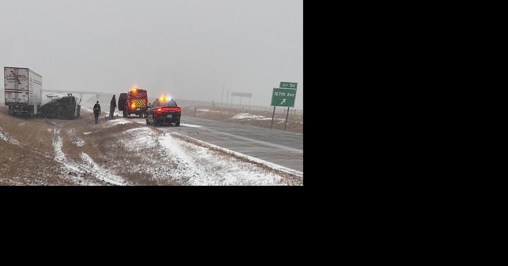 Road conditions deteriorate as winter storm arrives