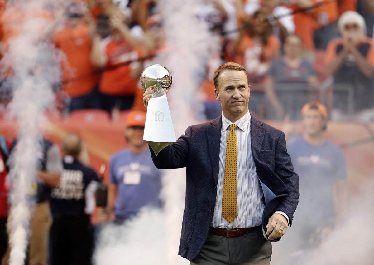 Broncos Manning Honor Football