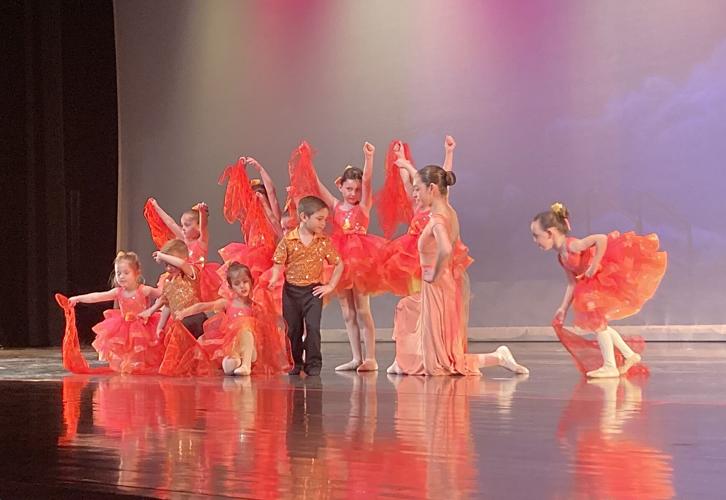 Academy of Dance Arts orange costumes