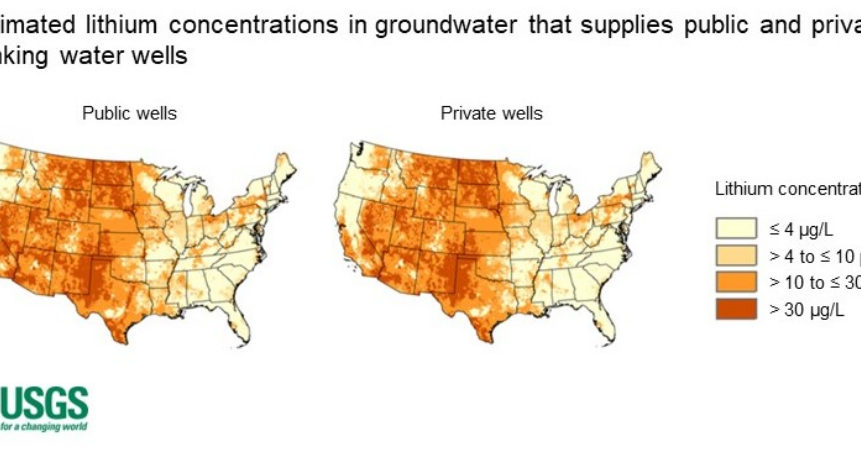 USGS Lithium Map