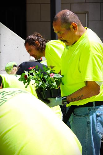 Pennington County Jail gardening 2