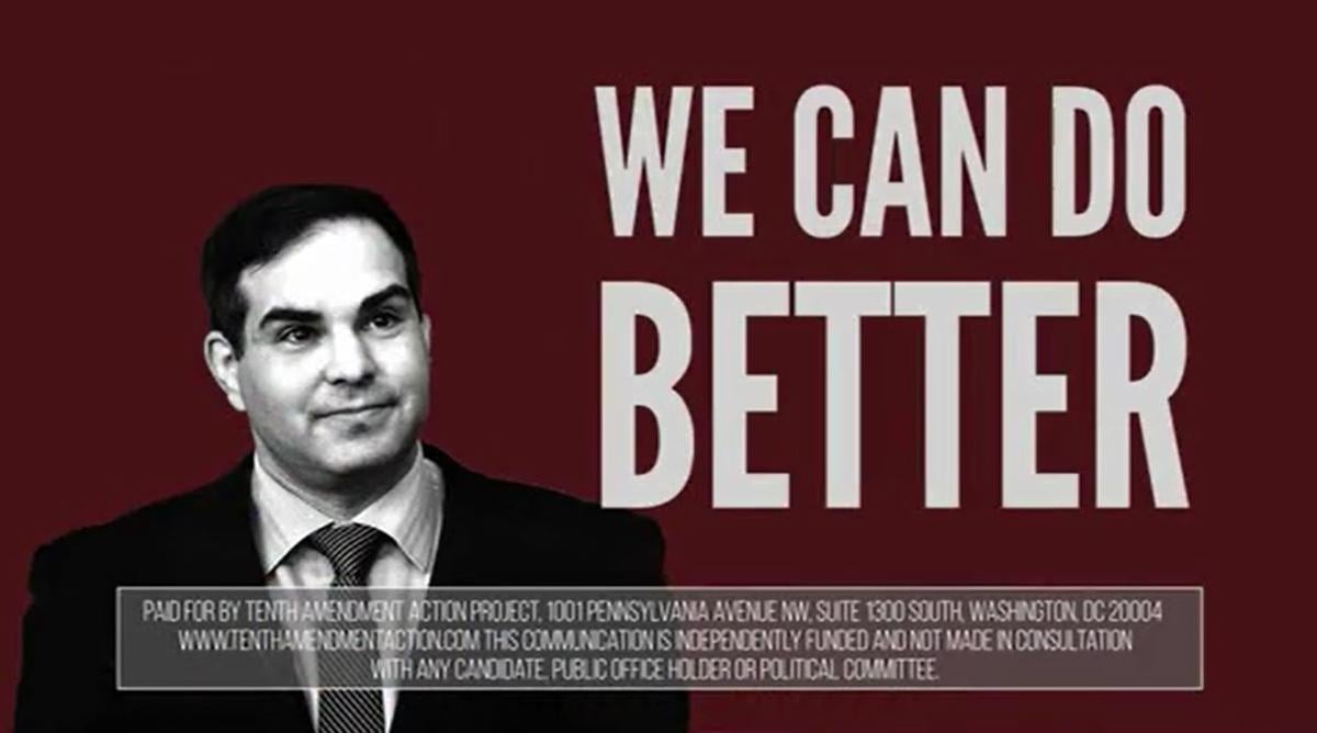 Screenshot of Tenth Amendment Action Project ad