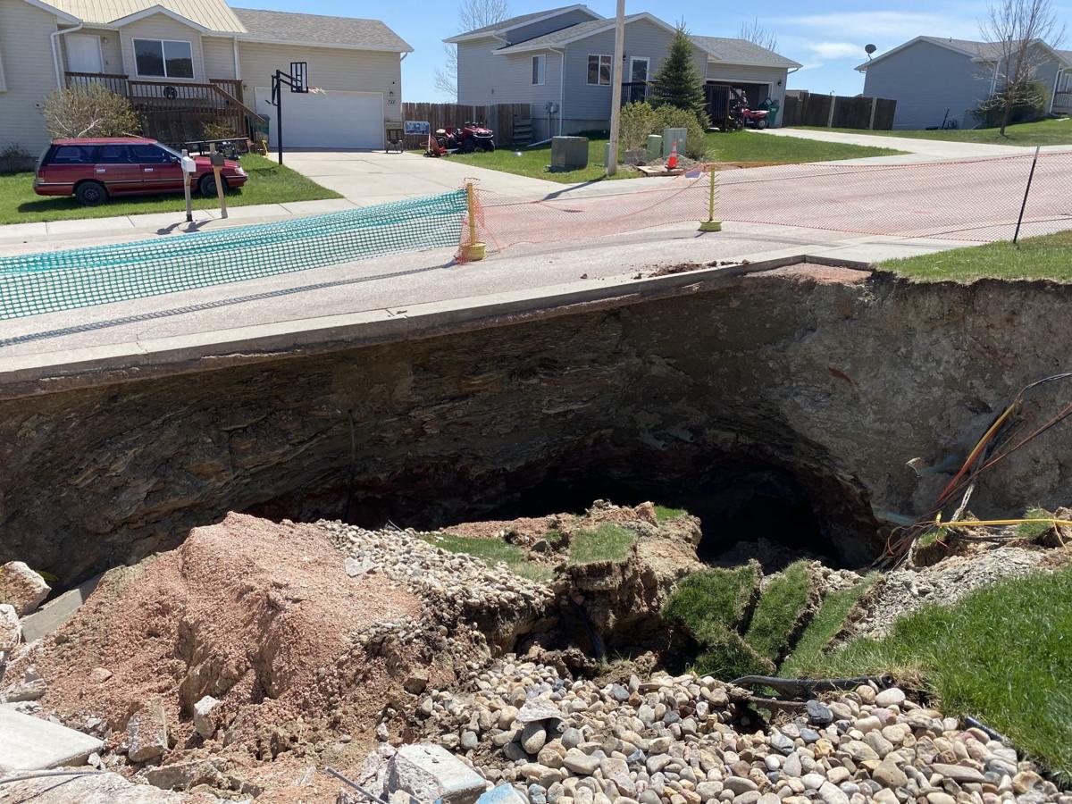 12 Blackhawk families displaced after sinkhole exposes abandoned gypsum