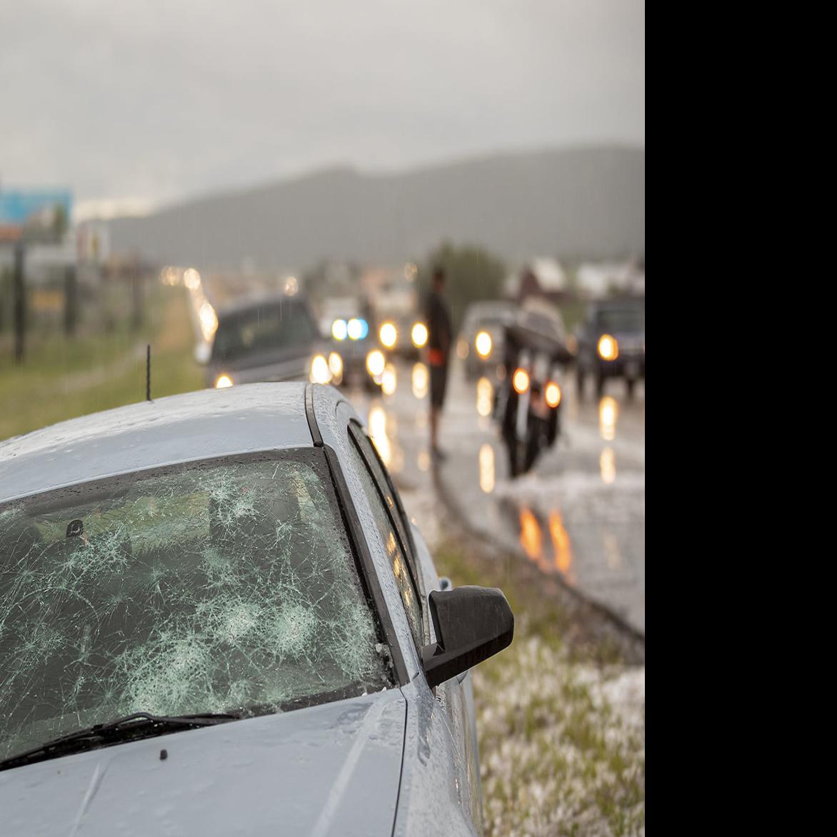 All Hail Breaks Loose On I 90 Storm Produces Tornadoes Batters Vehicles News Rapidcityjournal Com