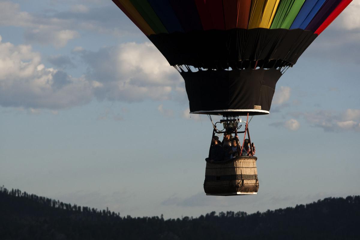 Balloons fill the sky during Gold Discovery Days