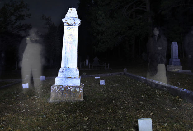 Ghostly cemetery