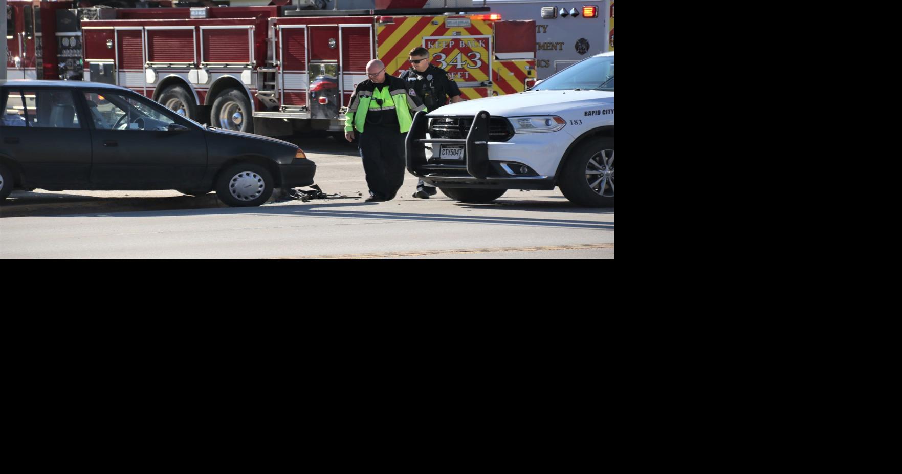 Woman transported to hospital following car crash