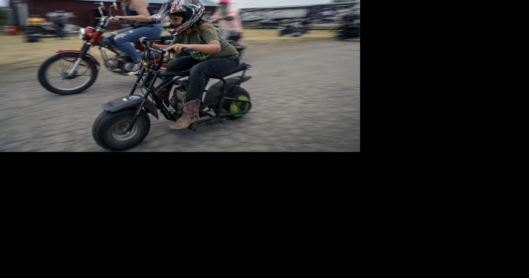 Mini Bike Street Drag racing at 2024 Sturgis Rally