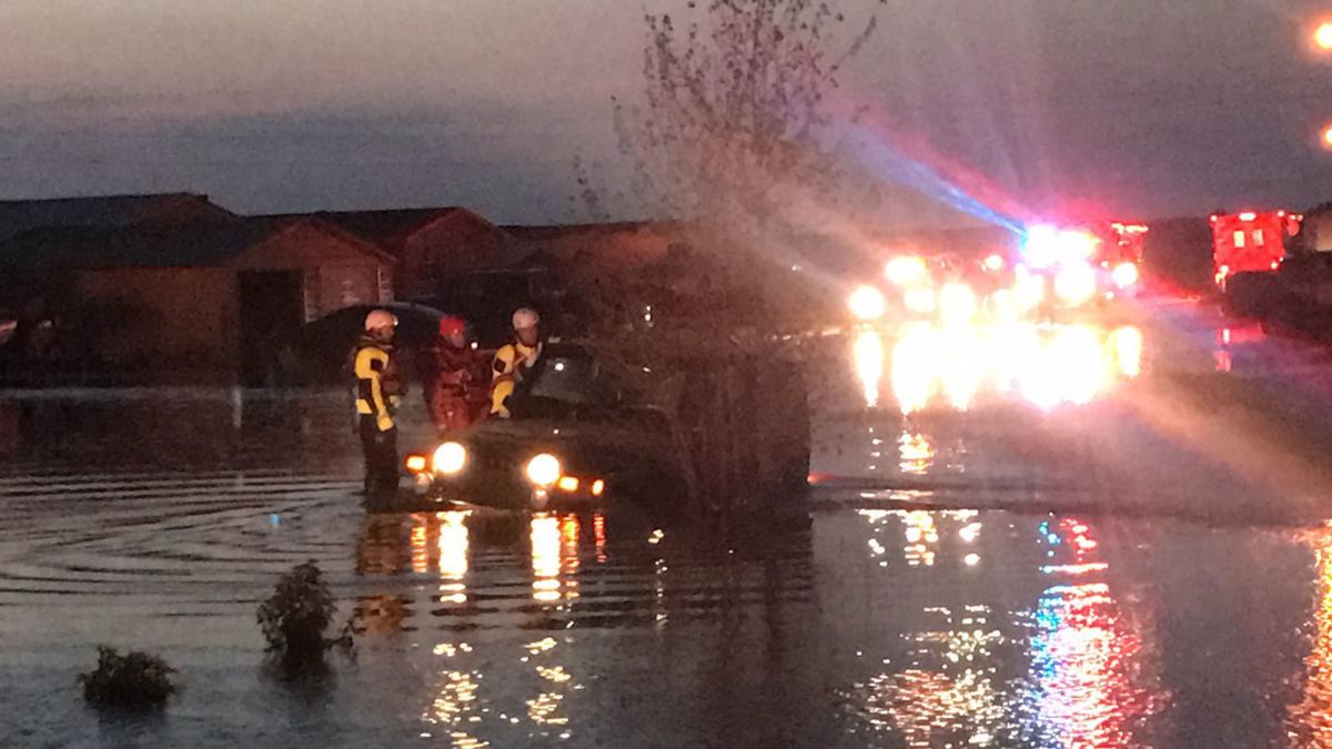 Rapid City motorists rescued after being stranded by flash flooding