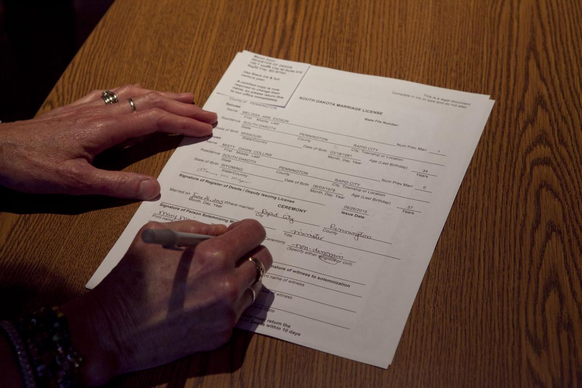 Rapid City women first to obtain samesex marriage license, marry in