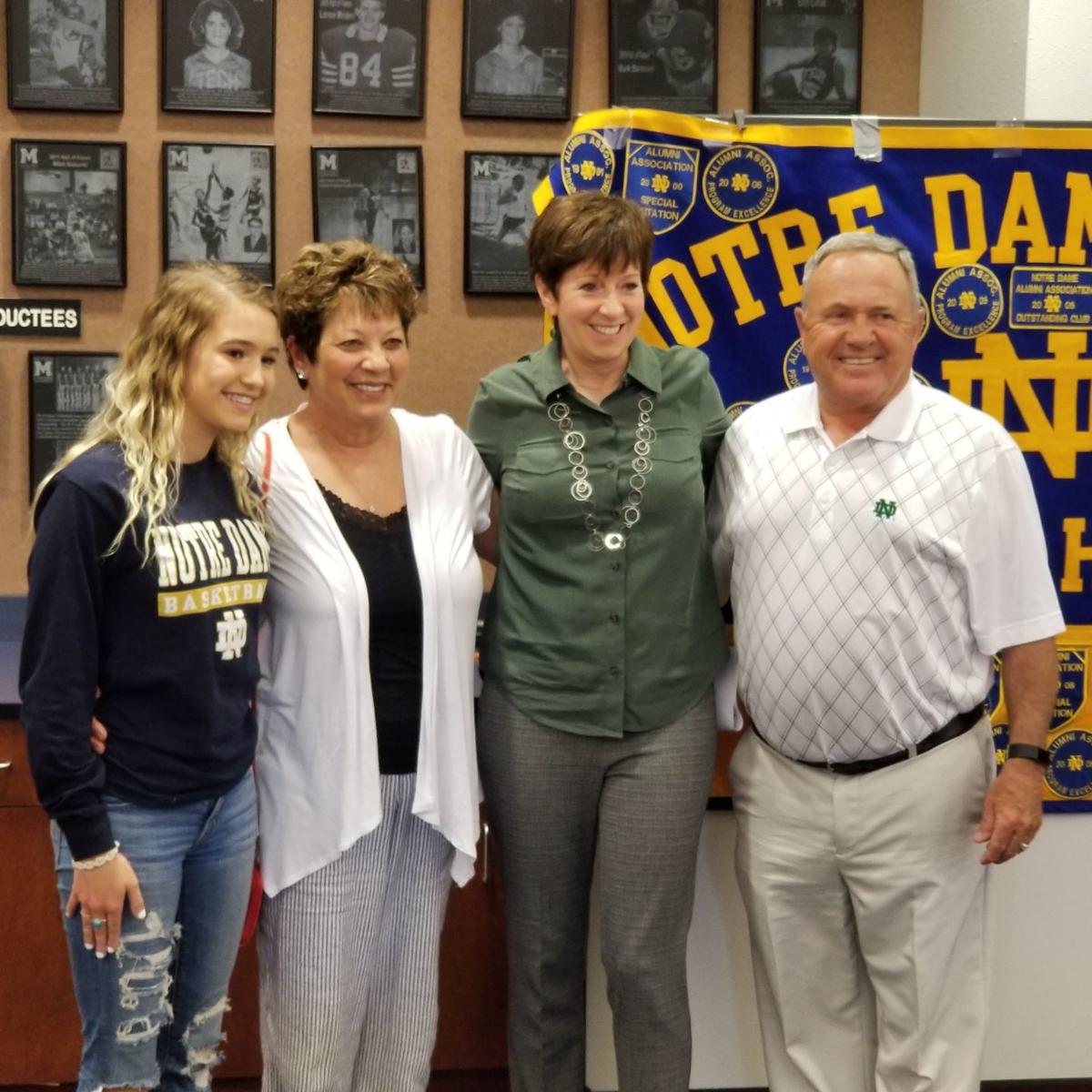 Notre Dame Women S Basketball Coach Muffet Mcgraw Visits The Black