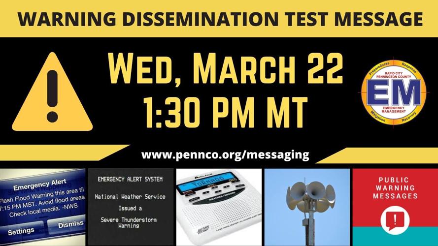 Pennington County Warning Test Message